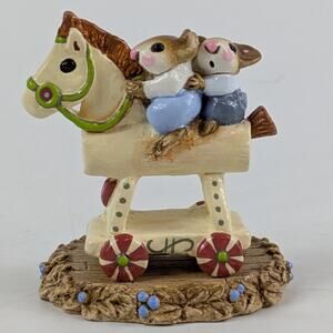 Wee Forest Folk Mousey Express Figurine M-065 1981 Annette Petersen Hand Painted